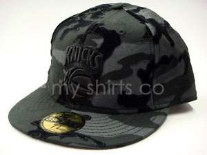 New York Knicks Black Camo Vintage New Era Hat  
