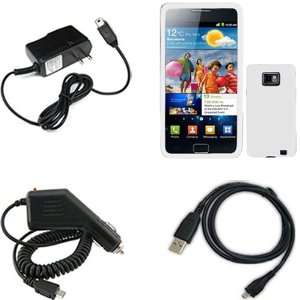   Home Wall Charger + Rapid Car Charger for Samsung Galaxy S II i9100