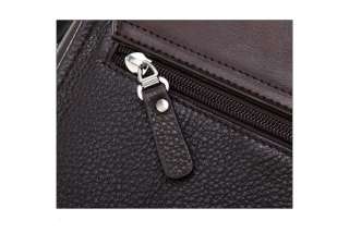 Exclusive Leather city men shoulder handbag bag cross messenger case 