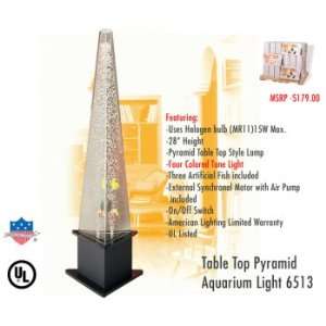  American Lighting 6513 Table Top Pyramid Aquarium Light 