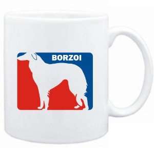 Mug White  Borzoi Sports Logo  Dogs 