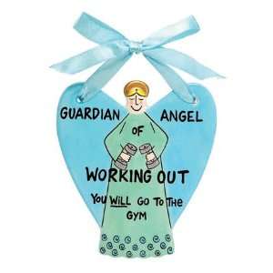 Guardian Angel Of Working Out   Inspirational Wall Decor from Our Name 