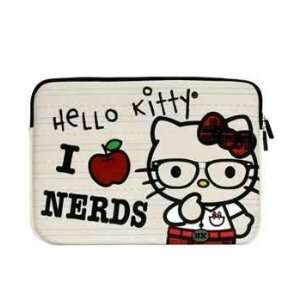  Hello Kitty I Love Nerds White Neoprene Laptop Case 13 
