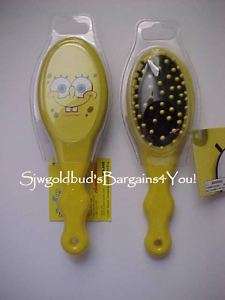 Kids SpongeBob Squarepants Hair Brush Ball Bristles  