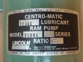 Lincoln Industrial Ram Pump 82886 #33274  