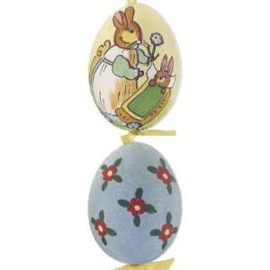   Bunny Holding Flower Egg Christmas Ornament