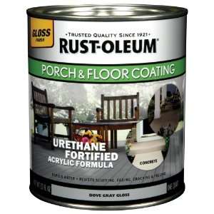   244848 Porch Floor Paint, Dove Gray Gloss, 1 Quart