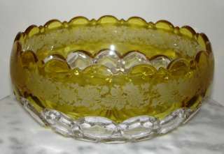 here s a very pretty pattern glass item called hexagon block made by 