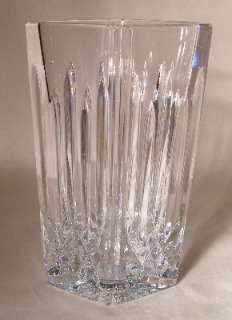 WATERFORD crystal LISMORE Diamond Vase 6 7/8 Tall  