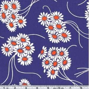 45 Wide Katie Jump Rope Daisy Pond Fabric By The Yard 