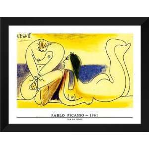    Pablo Picasso FRAMED Art 28x36 Sur La Plage 1961