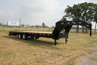 New 25 GN Dovetail Flatbed Trailer w/7K Axles  