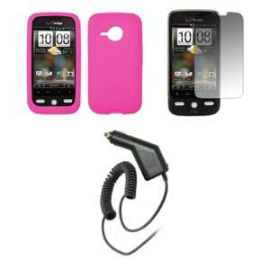  HTC Droid Eris   Premium Hot Pink Soft Silicone Gel Skin 