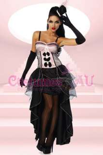   Rouge Showgirl Moulin Saloon Dance Burlesque fancy dress costume S 2XL