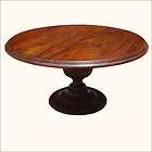 60 Solid Wood 6 People Seat Round Kitchen Dining Room Pedestal Table 
