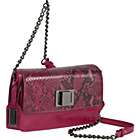 Badgley Mischka Jill Snake Embossed Turnlock Flap Bag View 3 Colors $ 