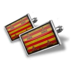  Cufflinks Ibiza (Spain) Flag   Hand Made Cuff Links A 
