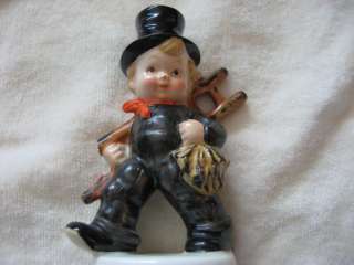 Goebel Figurine Boy with Ladder in Top Hat Full Bee Mark W. Germany As 