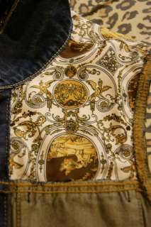 Custom made studded denim vest.Denim waistcoat(Snakeskin snapback,TISA 