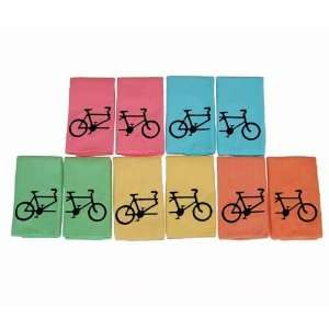 Embroidered Tandem Bicycle Hand Towel Set 