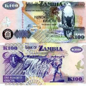  Uncirculated Zambia 2006 100 Kwacha 