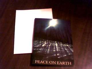 Peace On Earth Forrest Braille Holiday Card 4 the Blind  