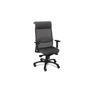   Eon Series High Back Swivel/Tilt Chair, Black/Gray Mesh Office