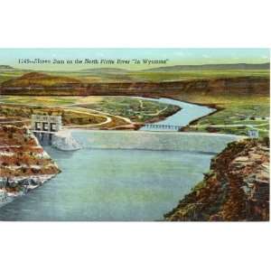   1940s Alcova Dam on the North Platte River   Wyoming 