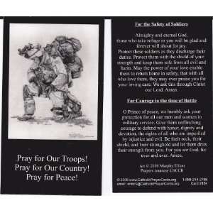  Pray For Our Troops Holy Prayer Card Wallet Size 