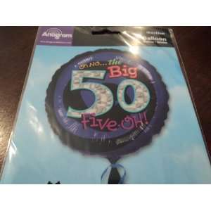  Oh No the Big 50 Five Oh Helium Balloon