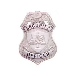 Security Officer Badge   NY   Silver Traditional