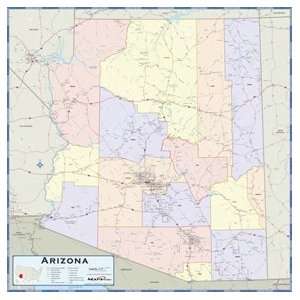  Universal Map 1739527 Arizona Wall Map Backboard Office 