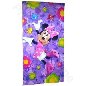   Girls Disney Minnie Mouse 100% Cotton Beach/Bath Towel