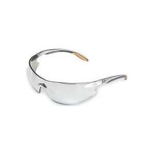   Safety Glasses with Silver Tempels Frame and Clear Tint Hardcoat Lens