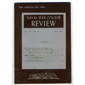 Naval War College Review Vol XIII No 9 May 1961