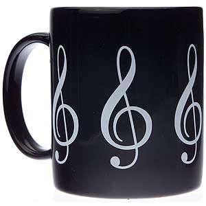  Treble Clef Coffee Mug Musical Instruments