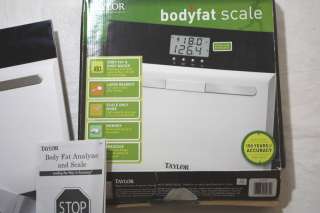 New  Taylor BODY FAT Bathroom Scale  