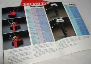 HONDA EM500 EM600 ES6500 BF75 BF100 OUTBOARD BROCHURE  