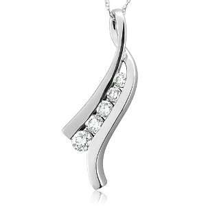   Diamond Pendant Necklace (GH, I1 I2, 0.37 carat) Diamond Delight