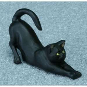  Dollhouse Miniature Black Cat 