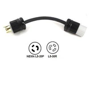  NEMA L6 20P to L6 30R Locking Power Cord Plug Adapter 