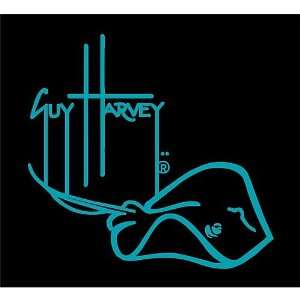  Guy Harvey Signature Stingray Decal TEAL