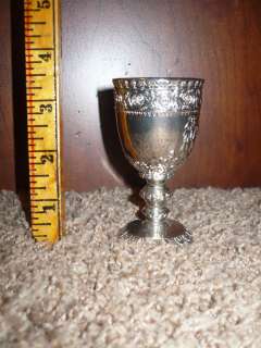   Co. Goblet with Coat of Arms Shield Design Weighs 5 oz. LOOK  