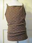girls limited too brown polka dot tank top size 14