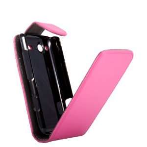    HTC Salsa Pink Specially Designed Leather Flip Case + FREE 