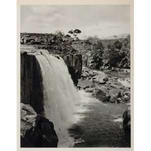  1931 Maromelu River Rapids Falls Brazil Photogravure 