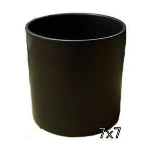  Ceramic Cylinder Vase 7x7   Black Arts, Crafts & Sewing