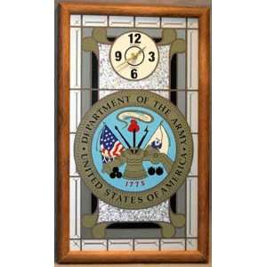 United States Army Framed Glass Wall Clock  Sports 