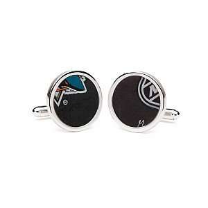   Sharks NHLï¿½ Authentic Game Used Puck Round Cuff Links Sports