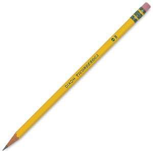   Pencils   Dixon Ticonderoga Pencils, Box of 12, Pre Sharpened Arts
